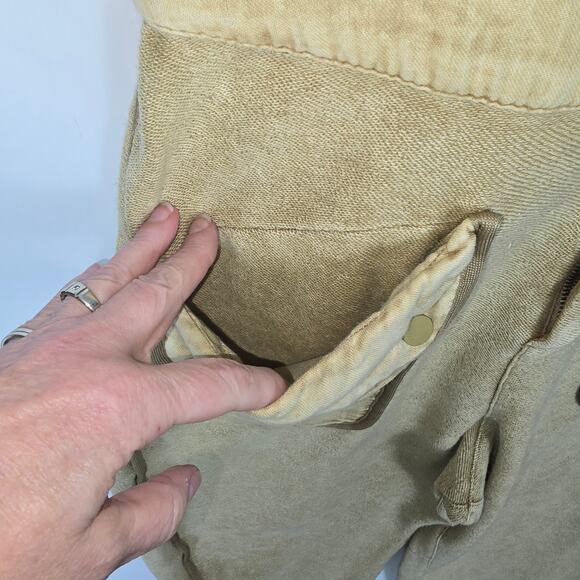 Free People Movement Timko Onesie Overall Matcha Tan Barrel Leg Boho Size Large - Picture 12 of 12